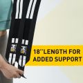 MuscleBlaze Wrist Support Wrap Black & White Free Size for Powerlifting Bodybuilding Premium Quality. 