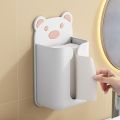 1pcs Creative Removable Multifunctional Adhesive Tissue Tissue Box Mask Storage Box Wall Mounted. 