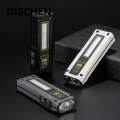 DISCHEN Luxury Mini LED Power Bank Flashlight Outdoor Emergency Service Lamp Portable Rechargeable Torch Fishing Hiking Camping Light. 