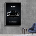 Vintage Car 80s GTI Sports Classic Car Vintage Posters Sticky Whitepaper Prints Posters Artwork Posters Wall Stickers. 