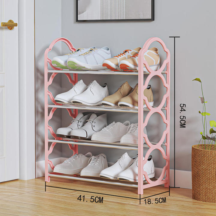 PP+Steel%20pipe%20Shoe%20storage%20rack%20Sturdy%20and%20durable%20Black/White/Pink%2041.5%20*%20.5%20*%2054.5cm%20Dustproof%20shoe%20hanger%20Multi-layer%20shoe%20cabinet%20for%20Home%20organization%20Apartment%20entryway%20Small%20spaces%20Shoe%20lovers%20-%20Image%206