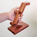 Suitable for / Game Controller Bracket, Headphone Headset Bracket, Solid Wood Bracket, Three-Layer Storage. 