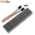 MAX7219 Dot Matrix Module For Arduino Microcontroller 4 In One Display with 5P Line Red Green Blue. 