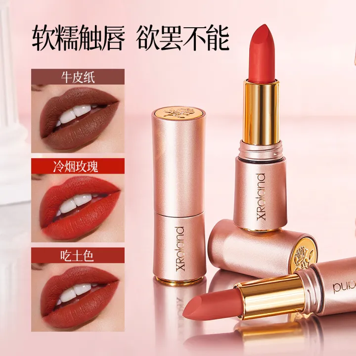 XRolan%20non-stick%20lipstick%20matte%20maple%20molasses%20orange%20long-lasting%20daily%20light%20makeup%20velvet%20lipstick%20-%20Image%204
