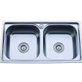 MATT HEAVY Kitchen Sink Double BOWL 18''*32'' WITH COUPLING SET. 