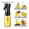 Oil Spray Dispenser Glass Bottle Kitchen Accessories  For Cooking, Salad, Baking, Grilling, Frying220ML  Pack of 1 Pcs (Multicolor). 