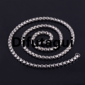 Difutagui Men Silver Color Square Box Link Chain Stainless Steel Rolo Necklace Original for Women Punk Boy Neck Choker Jewelry Accessories Gifts. 