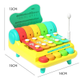 Children'S Xylophone Musical Instruments Toys Hand Percussion Instruments Two in One Percussion Instrument Puzzle Eight Tones Hand Tapping Piano. 