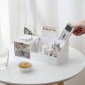 Cute Plastic Desktop Organizer Kawaii Nine Grids Cosmetic Makeup Organizer Drawer-type Office Supplies Storage Box Women Girl. 