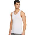 Amul Macho Sleeveless Premium White Cotton Vest For Men (Pack of 2). 