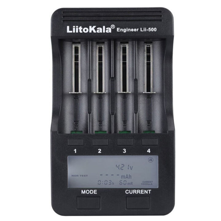 LiitoKala Lii-500 LCD Display Intellegent Battery Charger for 18650 26650 AA AAA Flashlight Cells Can Test The Battery Capacity