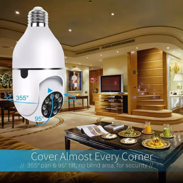 Shoppoint%20%20WiFi%20Bulb%20CCTV%20Camera%204MP%20%7C%20360&deg;%20Dual%20Lens%20PTZ%20Smart%20Security%20Camera%20with%20Night%20Vision%20Motion%20Alert%20Two%20Way%20Audio%20SD%20Support%20-%20Image%207