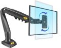 Monitor Stand OR  Arm- Gas Spring Single Arm Monitor Stand Desk VESA Mount for 13 to 32 Inch Screen with Clamp, Grommet Mounting Base Black in Colour. 