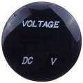 5V-25V DC Voltmeter LED Digital Display Panel Mounted Round Waterproof Car Motorcycle Car. 
