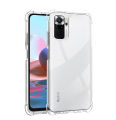 Clear case for Redmi Note 10 / 10S  - Transparent Soft Shockproof Crystal TPU Back Cover with Edges. 