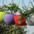 5Pcs 6 Inch Multicolor Hooked Hanging Flower Pot. 