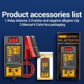 NEW 12-24V Car Relay Tester Universal Multifunctional Battery Voltage Tester Digital Display 4Pin/5Pin Relay Diagnostic Car Accessories. 