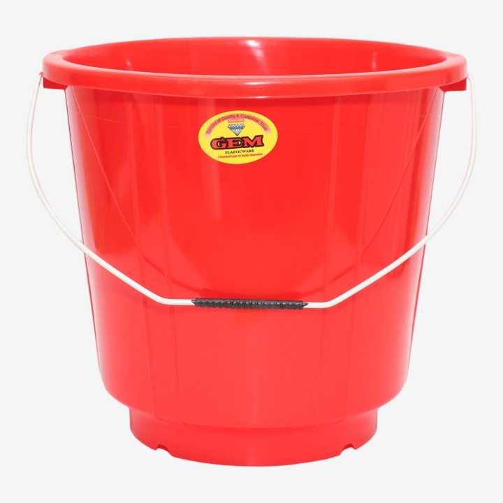 Red Plasticware Gem Plasticware Bucket 82 Red- 8 Ltr | Daraz.com.np