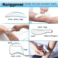 Ranggense Profesional 1/4/7 Pcs Great Stainless Steel Gua Sha Scraping Massage Tool Set for Back, Legs, Arms, Neck, Shoulder and Whole Body Acupoints. 