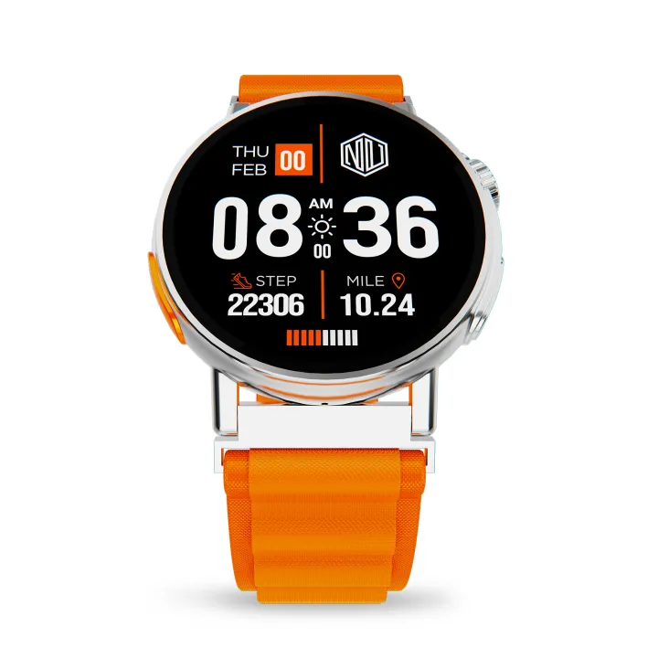 Nu%20Republic%20Creed%20Max%20with%201.43"%20HD%20IPS%20Display%20%7C%20Bluetooth%20Calling%20Round%20Dial%20Smart%20Watch%20%7C%20Health%20Monitor%20&%20AI%20Voice%20Assistant%20with%20One%20Extra%20Strap%20-%20Image%202