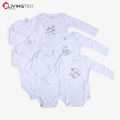 Livingtex Full Sleeve Baby Romper (0-36M)- Set Of 3. 