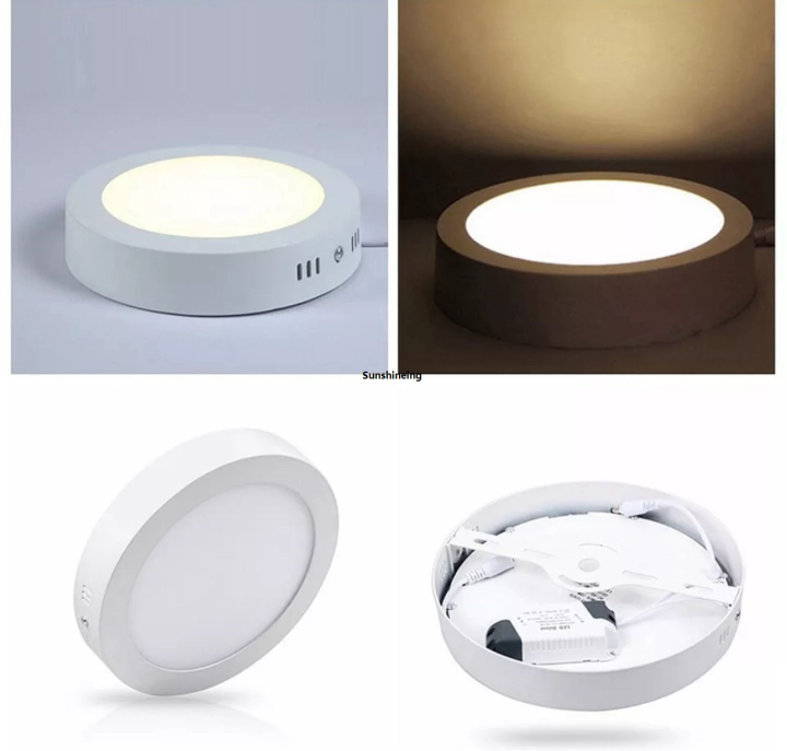 18W LED Panel Light Surface (ROUND) Ceiling Panel Light DAY/YELLOW ...