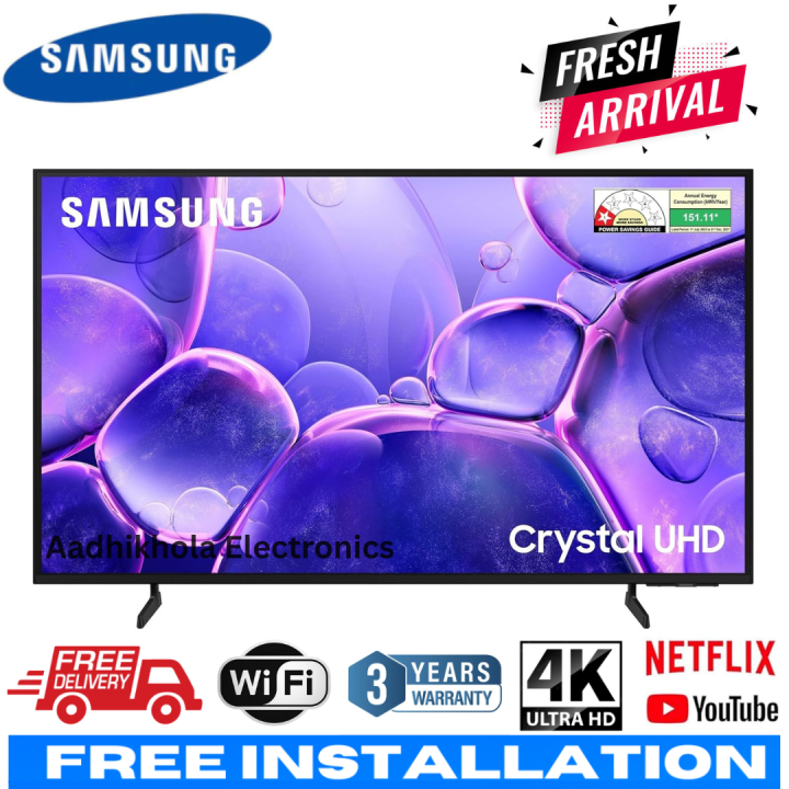Samsung 43 inch Crystal 4K UHD Smart TV - UA43U8500F With Crystal Display, Free Installation & Demonstration And 3 Year Full Product Warranty