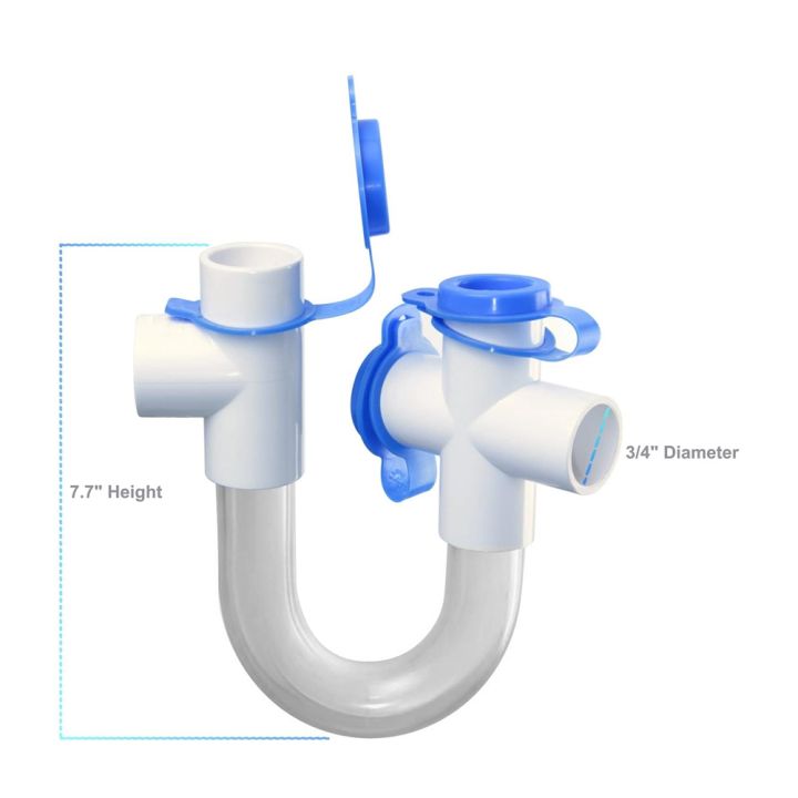 3/4%20Clear%20PVC%20U%20Trap%20Pipe%20Fitting%20Connector%20-%20Image%202