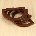 OYPFXMI 20PCS D-Shaped Wooden Purse Handles, Wood Replacement Handles for DIY Bag Purse Handbags Clutch Making (Brown). 