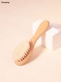 Sutuiying 1piece Care of newborn babies pure natural wool wooden hairbrush New style hair brush massager show Special for real hair wigser comb. 