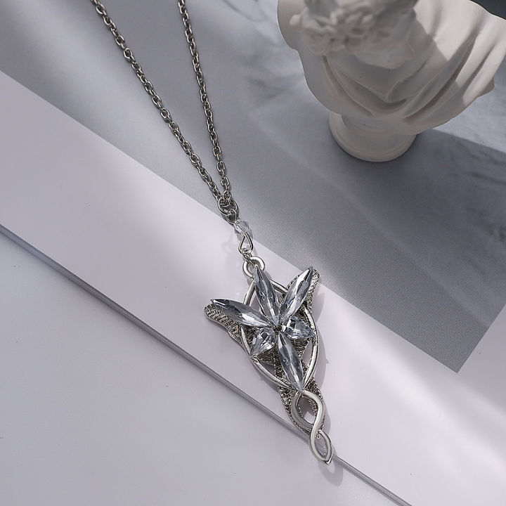 [ New ] The Lord of the Rings Magic Ring Fairy Princess Ornament Twilight Star Necklace Dawn Star Men's and Women's Necklaces