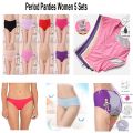 Menstrual Leak Protection Period Panty For Women-5 Pcs. 