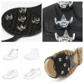 2Pcs 8 Teeth Ice Gripper Spike for Shoes Winter Outdoor Anti-Slip Hiking Mountain Climbing Crampons Anti-slip Shoe Covers. 