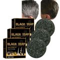 Jaysuing Permanent Black Hair Dye Soap Bar Sampoo For Men & Women-50g. 