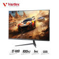 Vartex 27" Frameless Gaming Monitor – 100Hz Refresh Rate , Full HD, IPS Panel with Built-in Speakers  | Eye Care | FreeSync. 