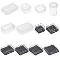 12 Styles Plastic Clips Boxes Jewelry Diamond Container Storage Box Craft Bead Holder Pill Storage Supply. 