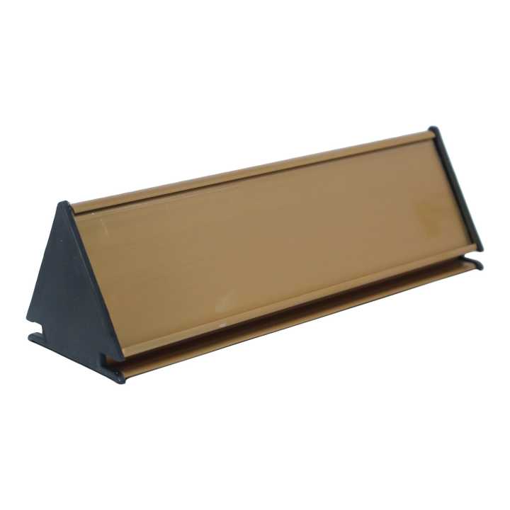 Golden Office Name Plate Stand