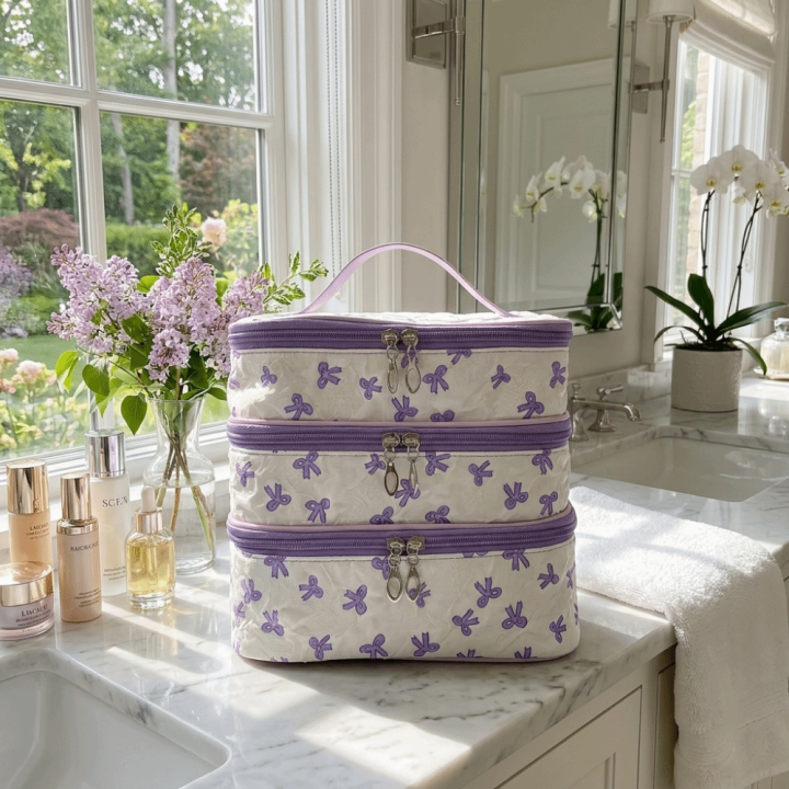 Portable%20Cute%20Three%20Layer%20Wash%20Bag%20Large%20Capacity%20Soft%20Wear-resistant%20Women%20Toiletries%20Bag%20Bow%20Print%20Three-Layer%20Cosmetic%20Organizer%20Bag%20Skincare%20Storage%20-%20Image%205