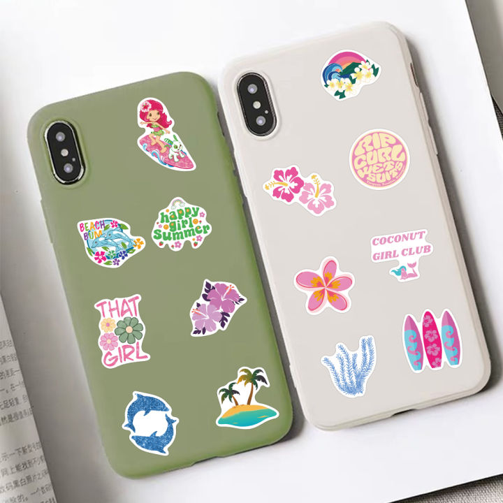 50/100PCS%20Summer%20Coconut%20Girls%20Stickers%20Waterproof%20Cartoon%20Sea%20Vocation%20Aesthetic%20Kindle%20Ipad%20Phone%20Laptop%20Diary%20Planner%20Sticker%20-%20Image%204