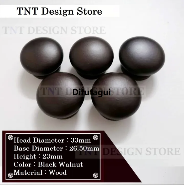 Difutagui%201%20Pc%20Wood%20Kitchen%20Wardrobe%20Cabinet%20Cupboard%20Knobs%20Bargain%20price%20Handles%20Drawer%20Pull%20Handle%20(38mm%2033mm%20diameter)%20-%20Image%202