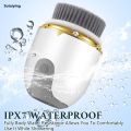 Sutuiying 3 in 1 Ultrasonic Facial Cleanser Brush Electric Cleansing Face Portable Brush 360 Rotate Automatic Brush Machine Deep Clean Beauty Tool. 