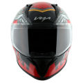 Vega Bolt Superhero Black Red Helmet | Abs Material Dot & Isi Certified Multicolor Full Face Helmet With Removable Inner Paddings. 