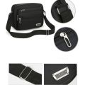 New Nylon Men Crossbody Bags Black Brown Blue Green Rectangle Shoulder Bag Large Satchel Travel. 