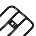 JINMY 2X Motorcycle Steel Luggage Rack Backrest Rear for - Sportster Xl 883 Xl1200 X48 (Black). 