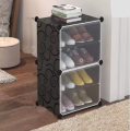 Multilayer Simple Shoe Cabinet DIY Assembled Space-saving Shoe Organizer Shelf Home Dorm Storage Closet Dustproof Shoes Rack Box. 