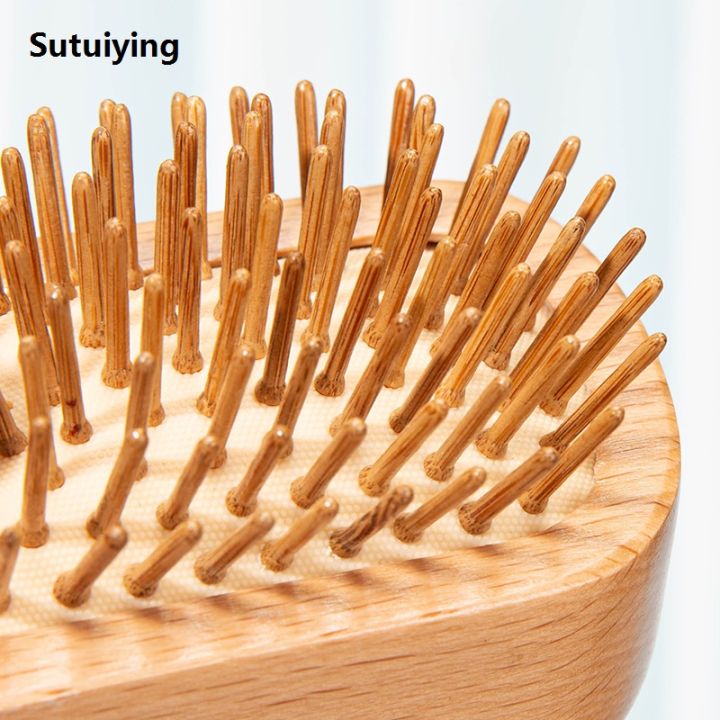 Sutuiying%201pc%20Mini%20Combs%20Bamboo%20Air%20Cushion%20Nature%20Massage%20Comb%20Anti-Static%20Bargain%20price%20Detangle%20Brush%20Air%20Cushion%20Styling%20Tools%20for%20Women%20Men%20-%20Image%203