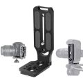 For Sony Fuji Dslr Universal 1/4 Inch Screw Camera L Bracket Swiss Vertical Video L Plate. 