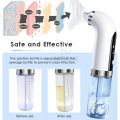 HEGRUS Electric Bubble Blackhead Remover Small Vacuum Suction Acne Extractor Pores Deeply Cleaning USB Rechargeable Water Cycle Pore Acne Pimple Removal Facial Cleaning Tool with 6 Tips. 