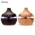 Wenefang Electric Humidifier Essential Aroma Oil Ultrasonic Wood Air Humidifier Mini Mist Maker with LED Light For Home. 