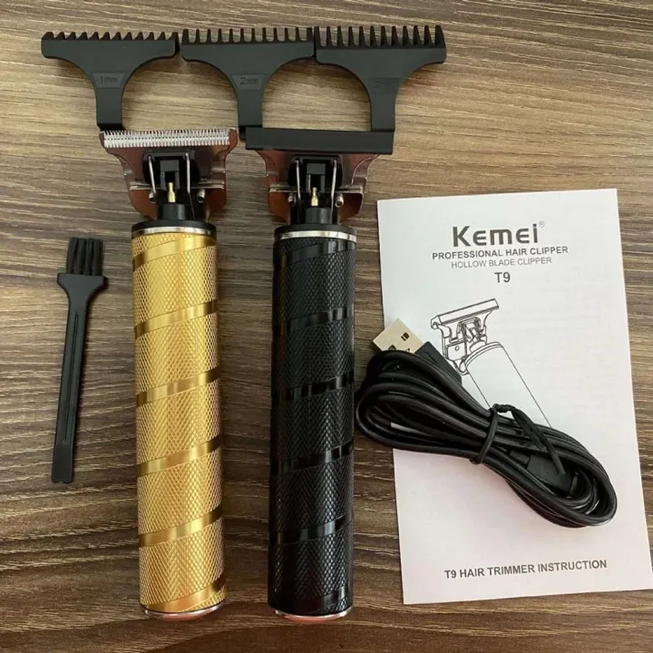 Kemei%20Electric%20Hair%20Trimmer%20KM-T9%20Battery%20Powered%20Rechargeable%20Hair%20Clipper%20Oil%20Head%20Carving%20Hair%20Salon%20Haircut%20Machine%20-%20Image%203